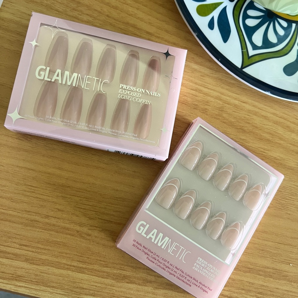 2 sets Glamnetic Nude Press-On Nails